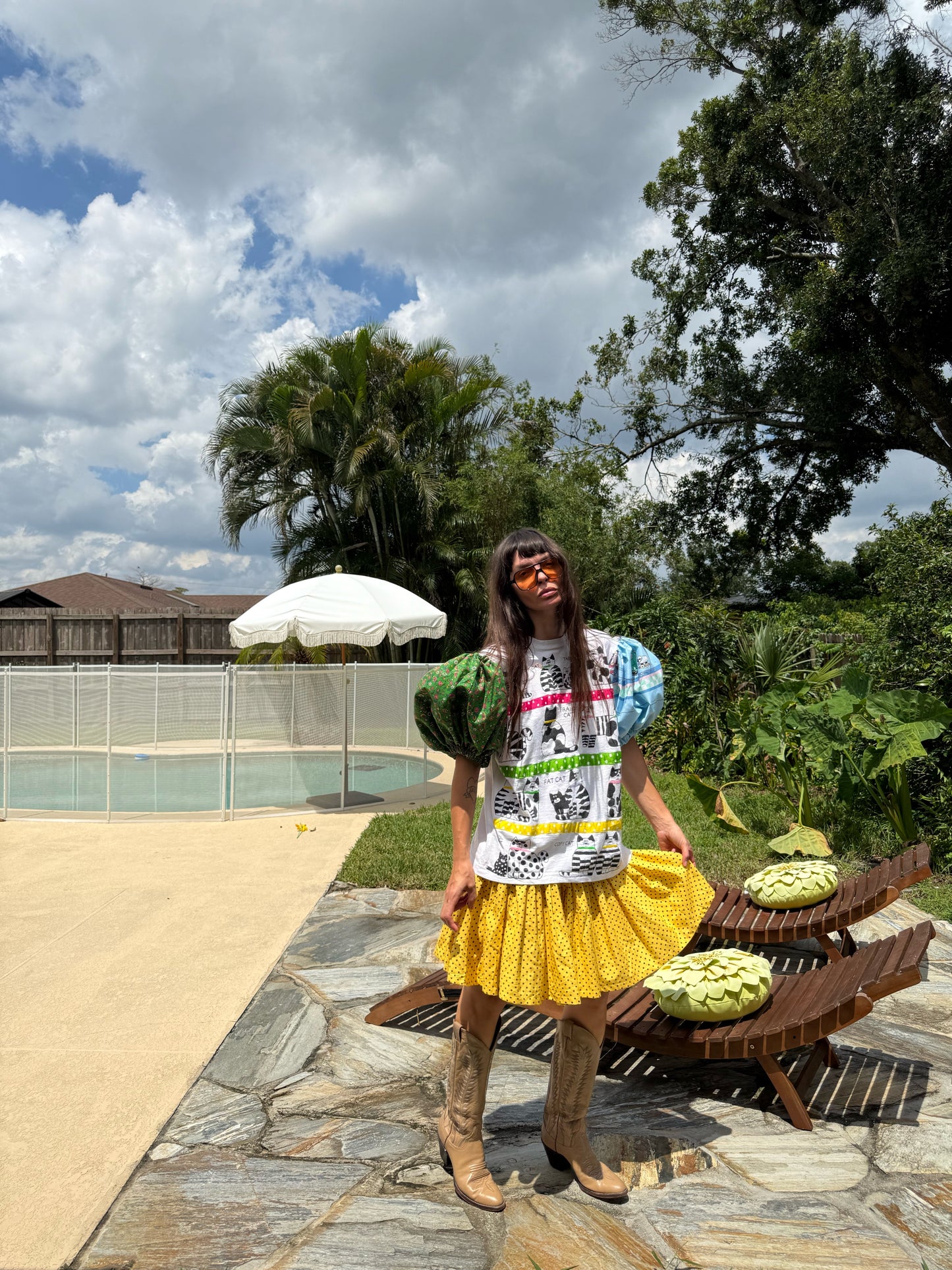 The puff tshirt in fat cat