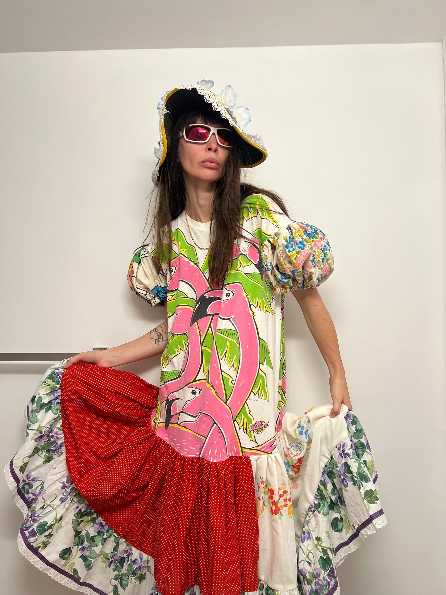 The tshirt gown in flamingo