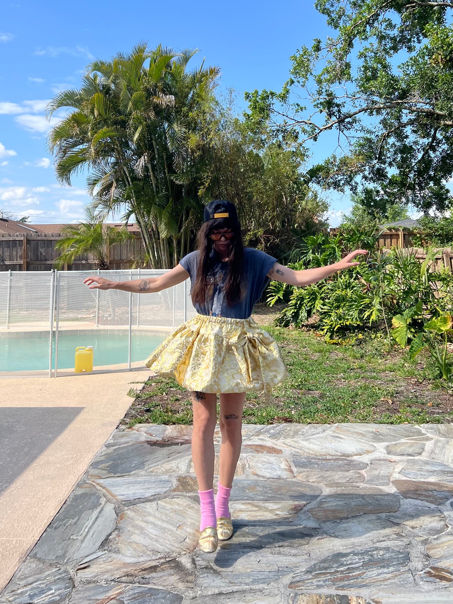 The summer skirt in yellow gold