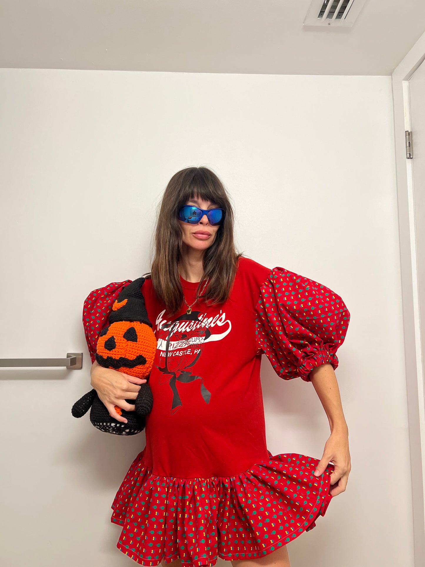 The sleep shirt dress in pizza loosey