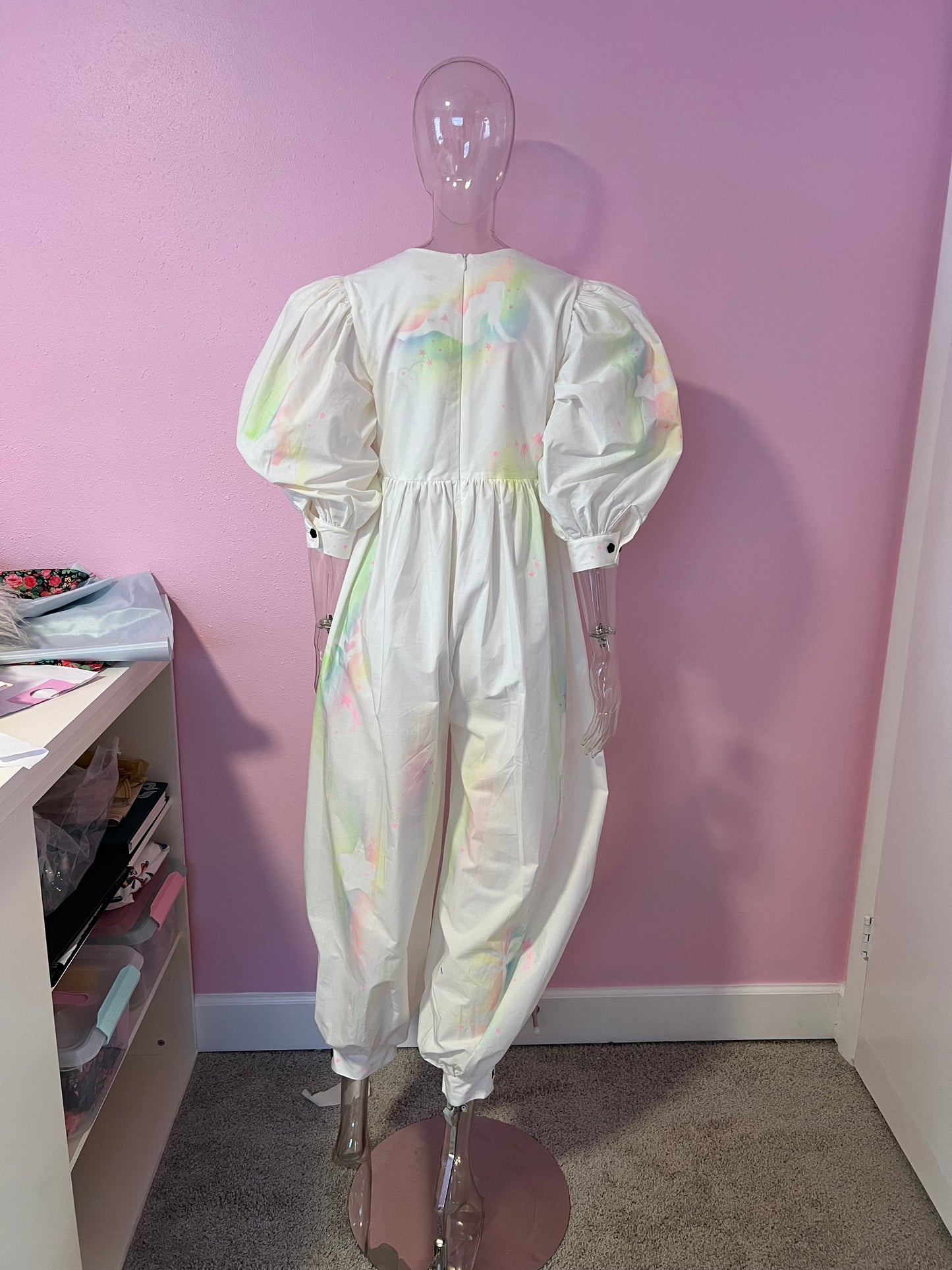 The amelia jumpsuit in face paint