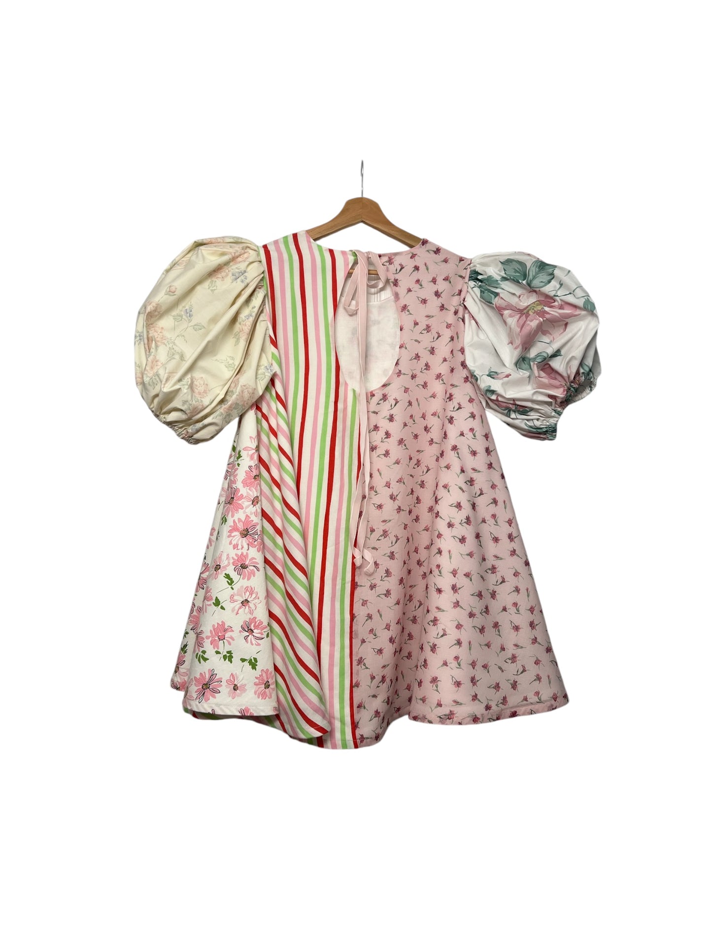 The Sophia dress in sample pinks