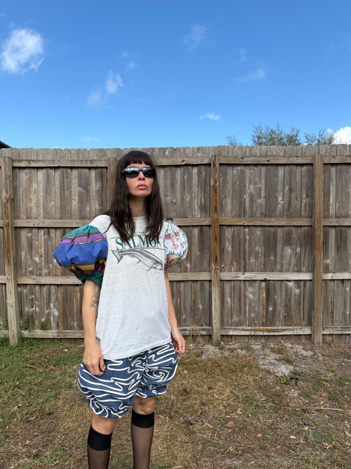 The puff tshirt in salmon