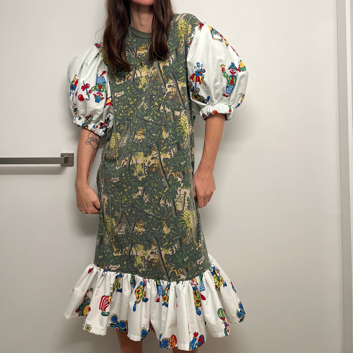 The sleep tshirt dress in evening camo