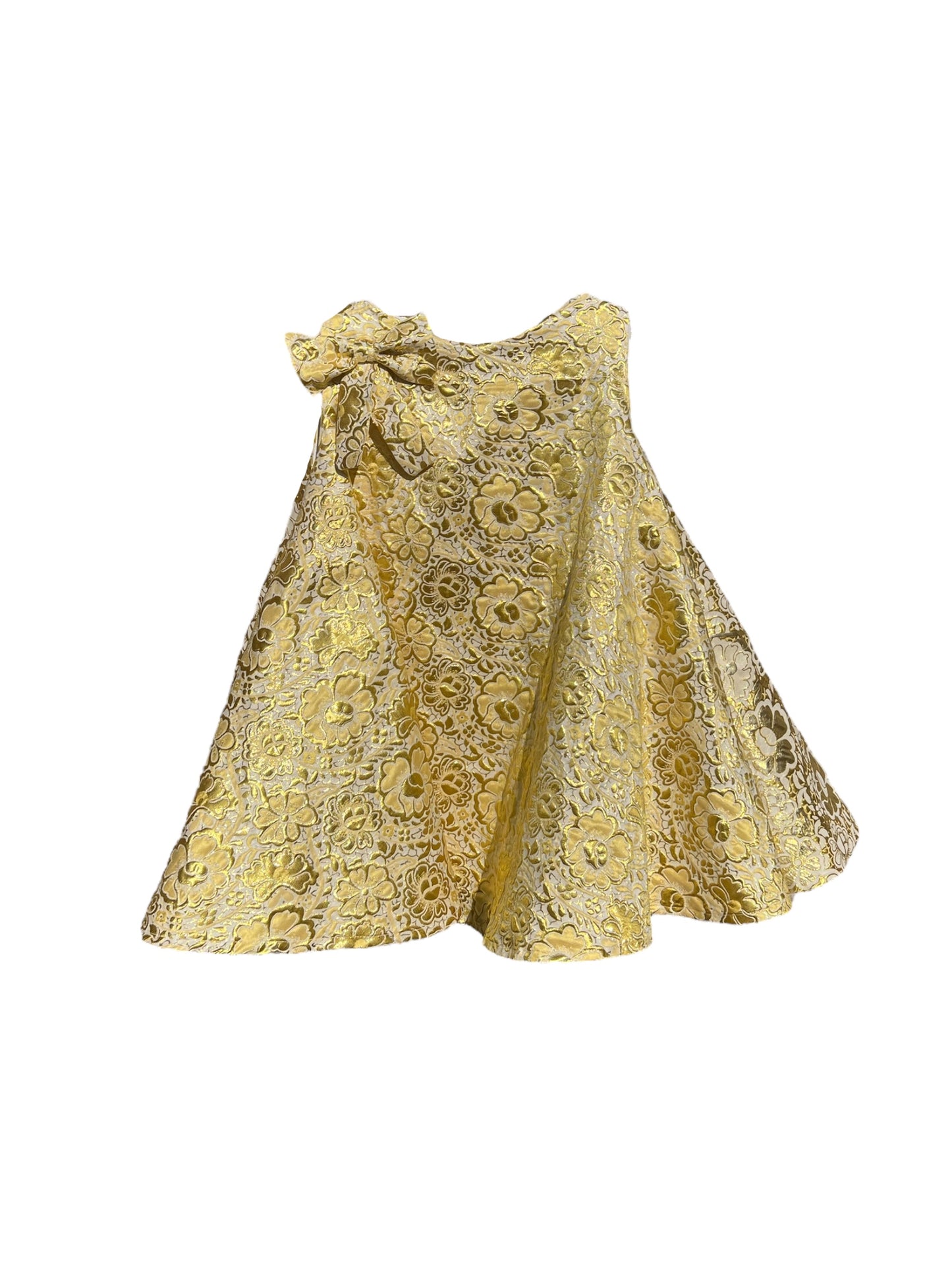 The Penelope dress in yellow gold