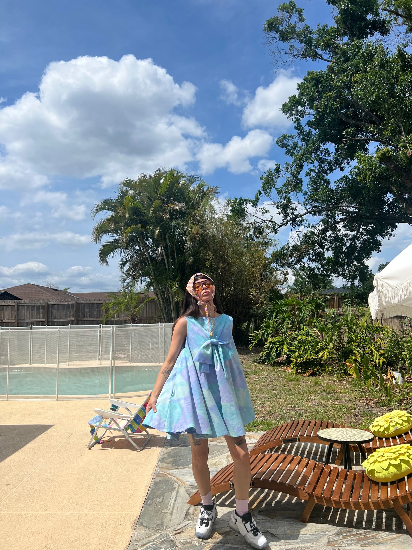 The Penelope dress in sunscreen