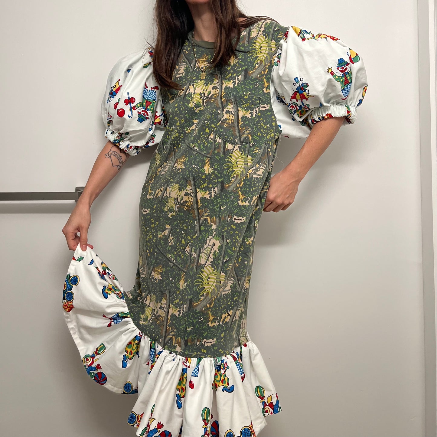 The sleep tshirt dress in evening camo