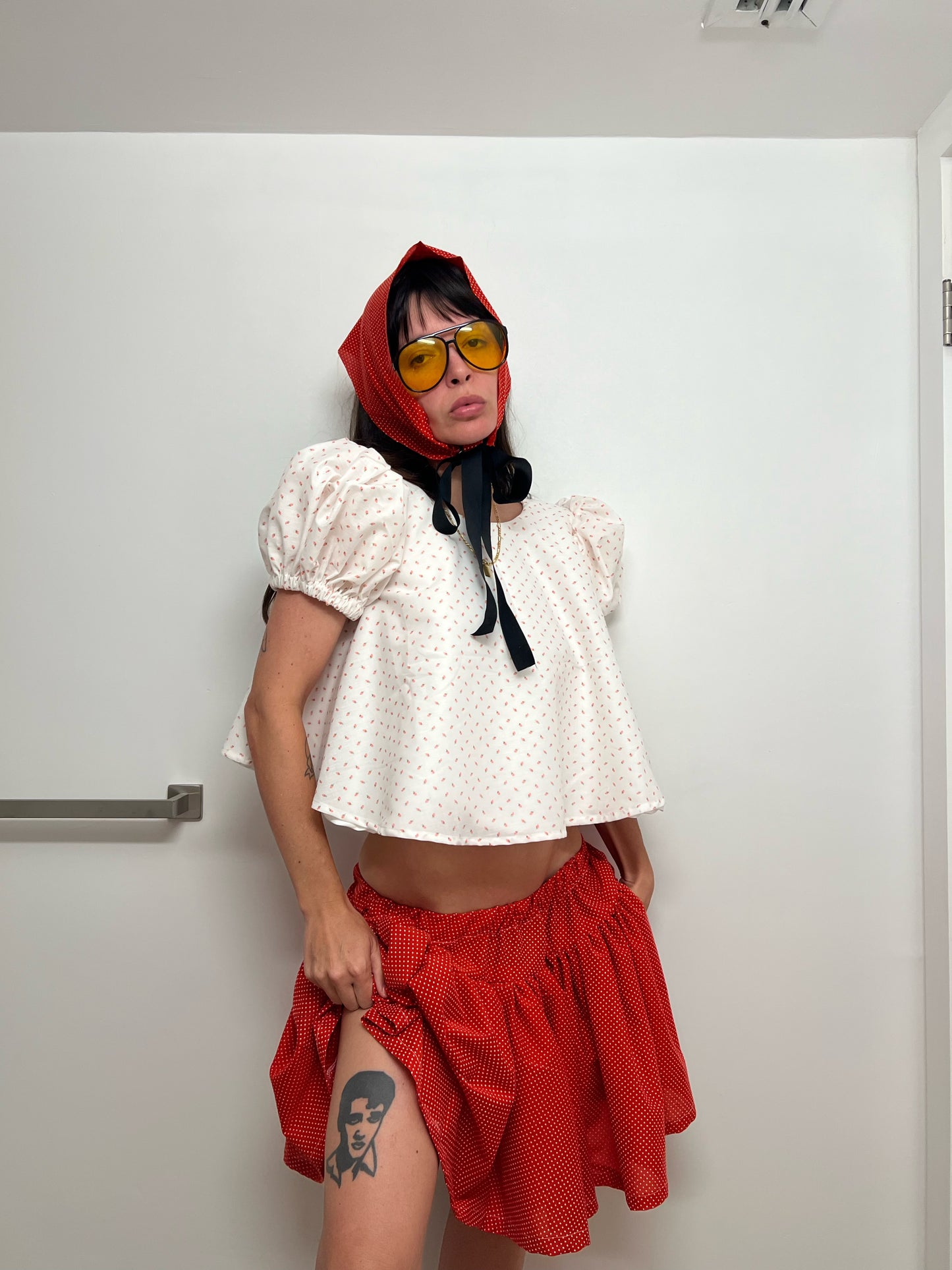 The summer top in rose bud