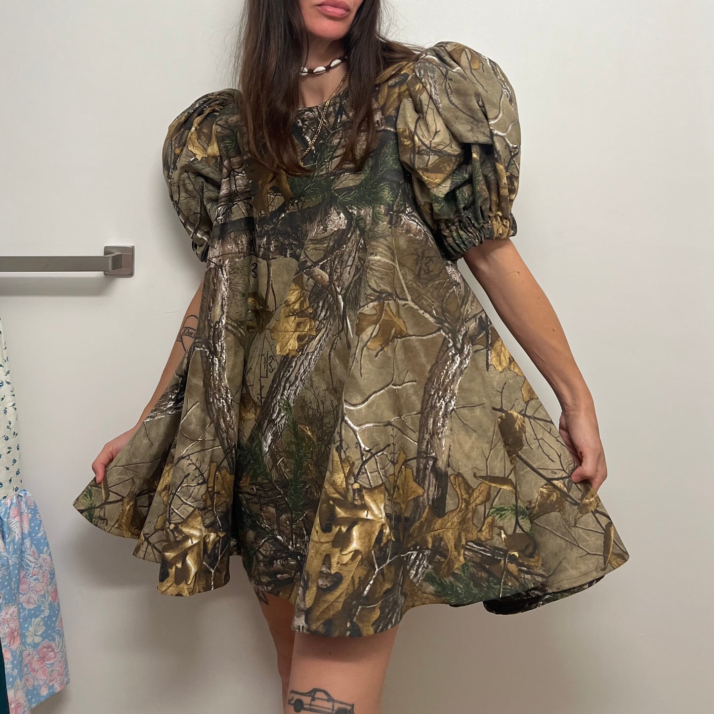 The Sophia Dress in Tree Hugger