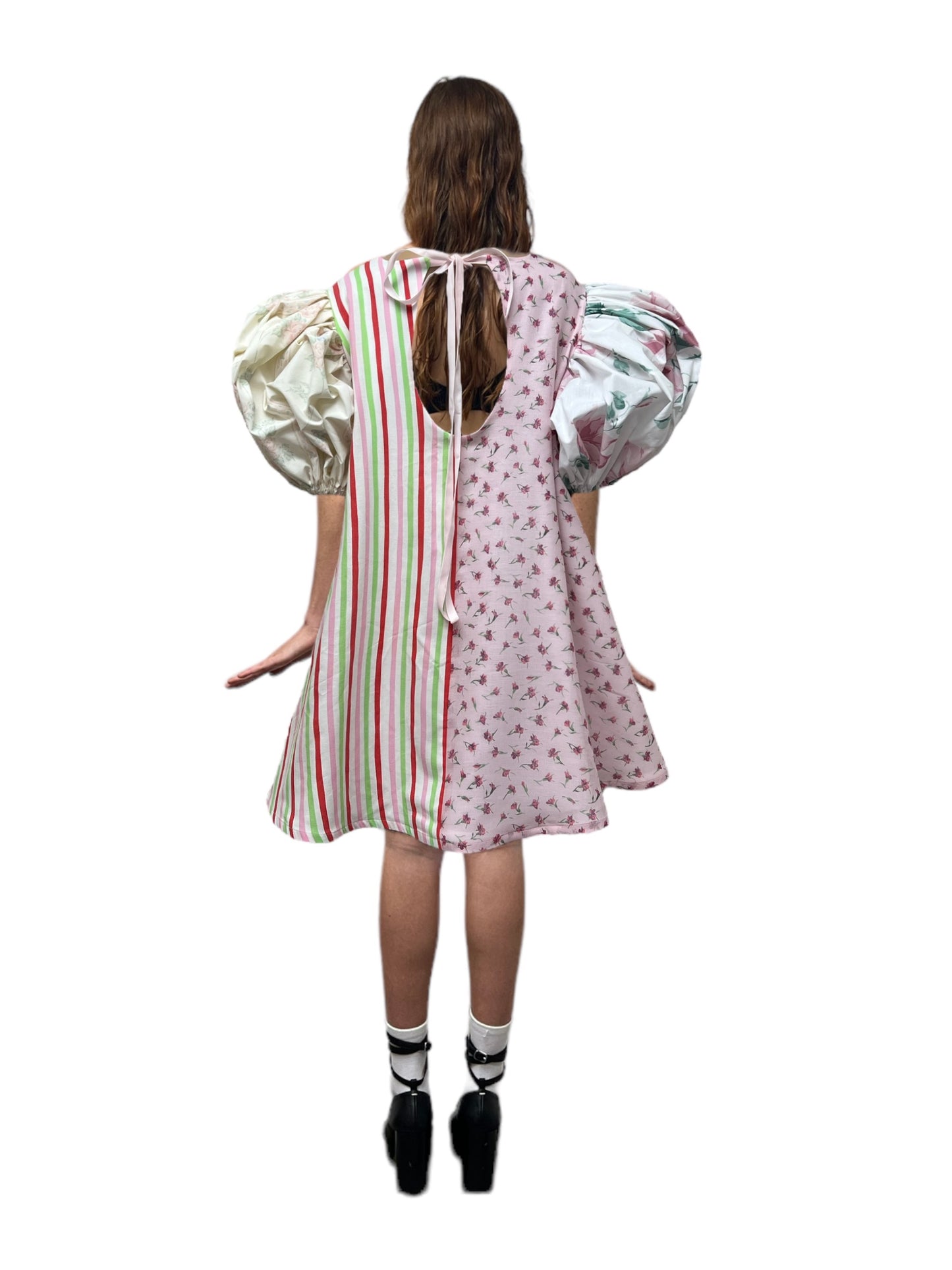 The Sophia dress in custom pinks