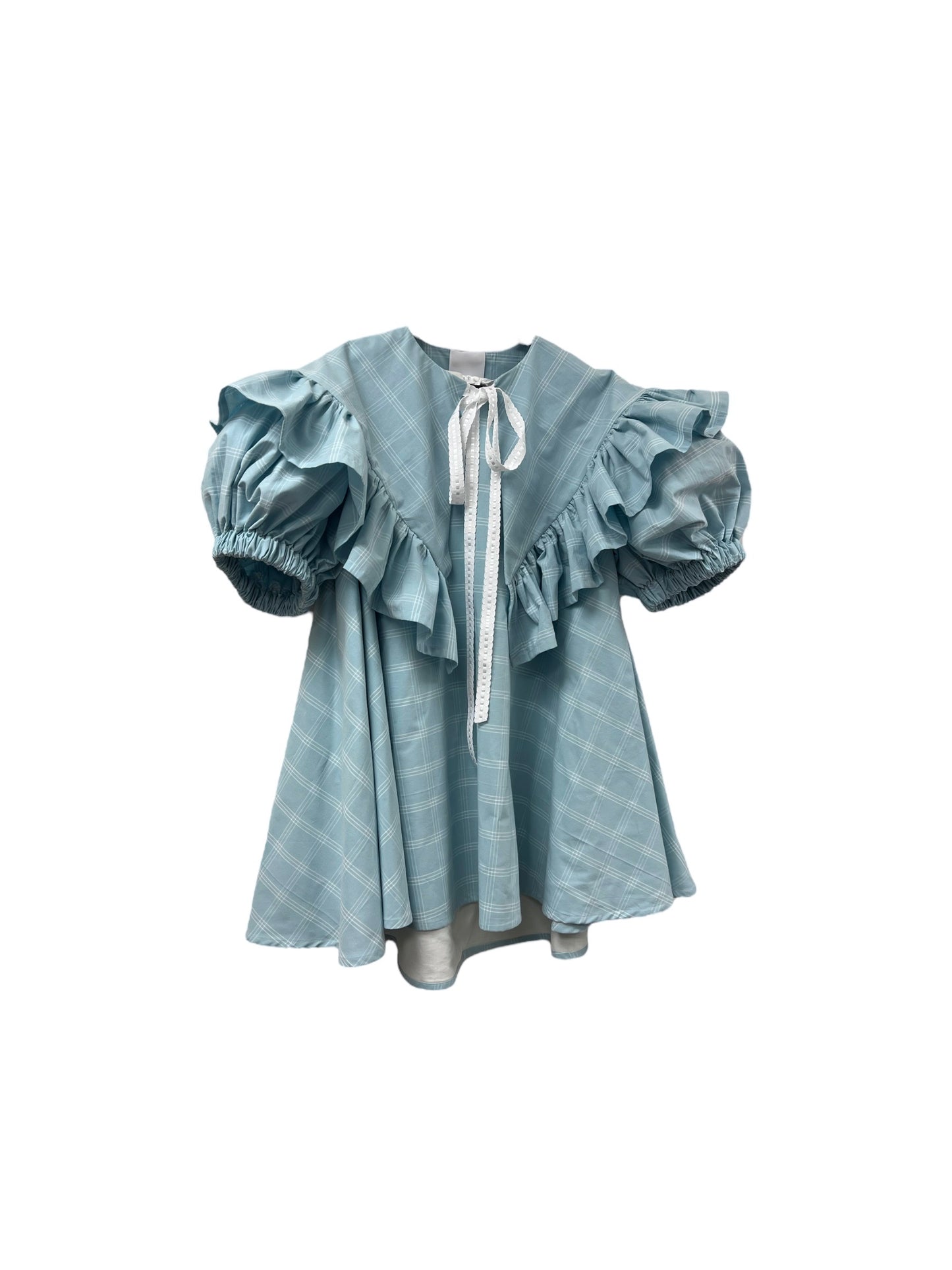 The Sophia Dress in little boy blue