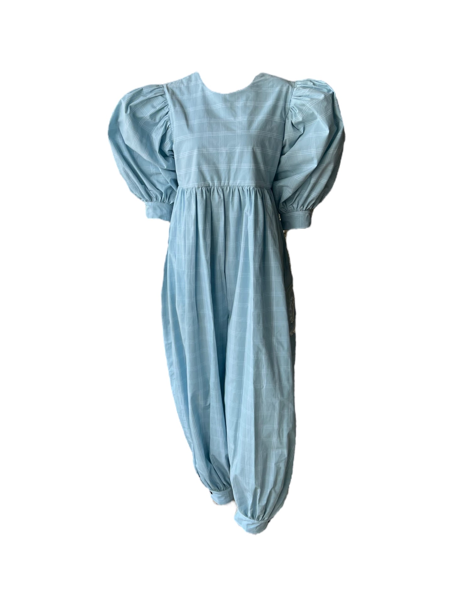 The Amelia Jumpsuit in custom little boy blue