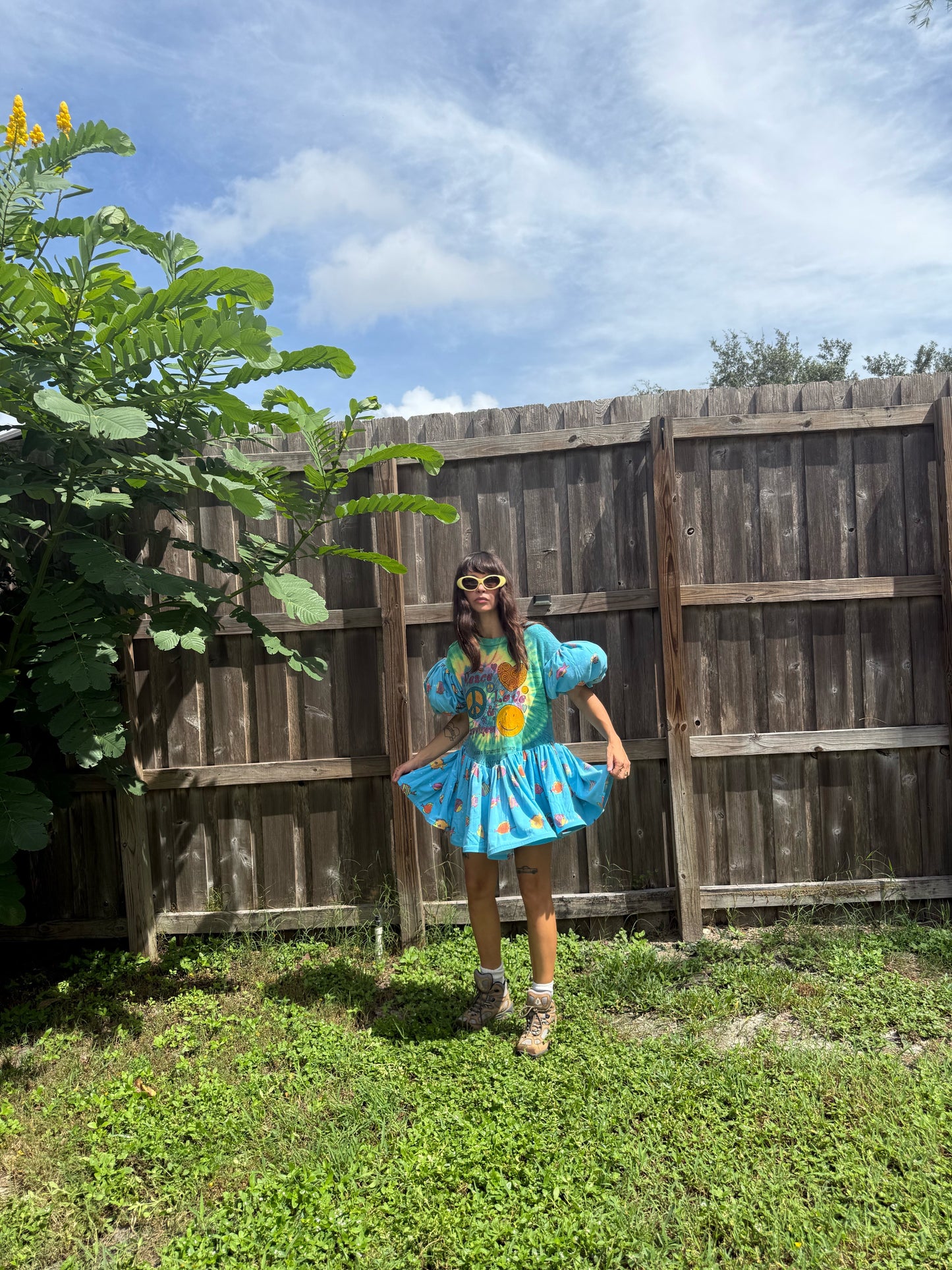 The sleep shirt dress 3.0 in peace and love
