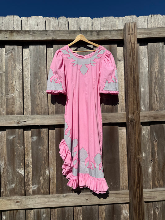 Vintage pink Hawaiian dress