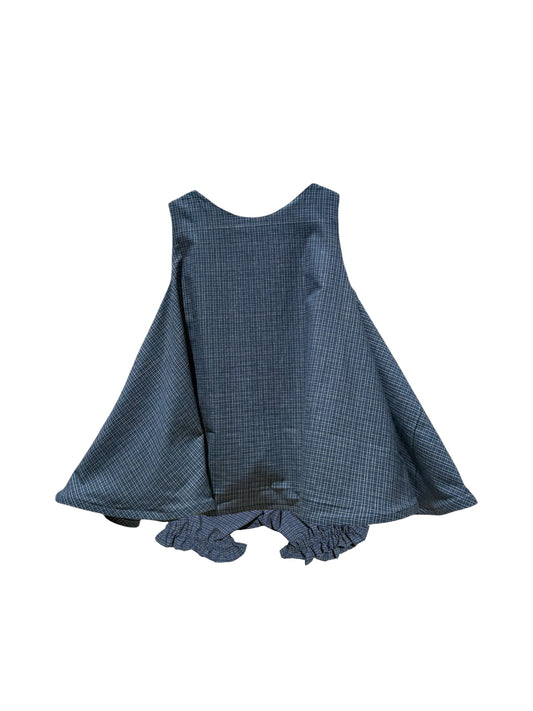 The Penelope bloomer set in moody blue