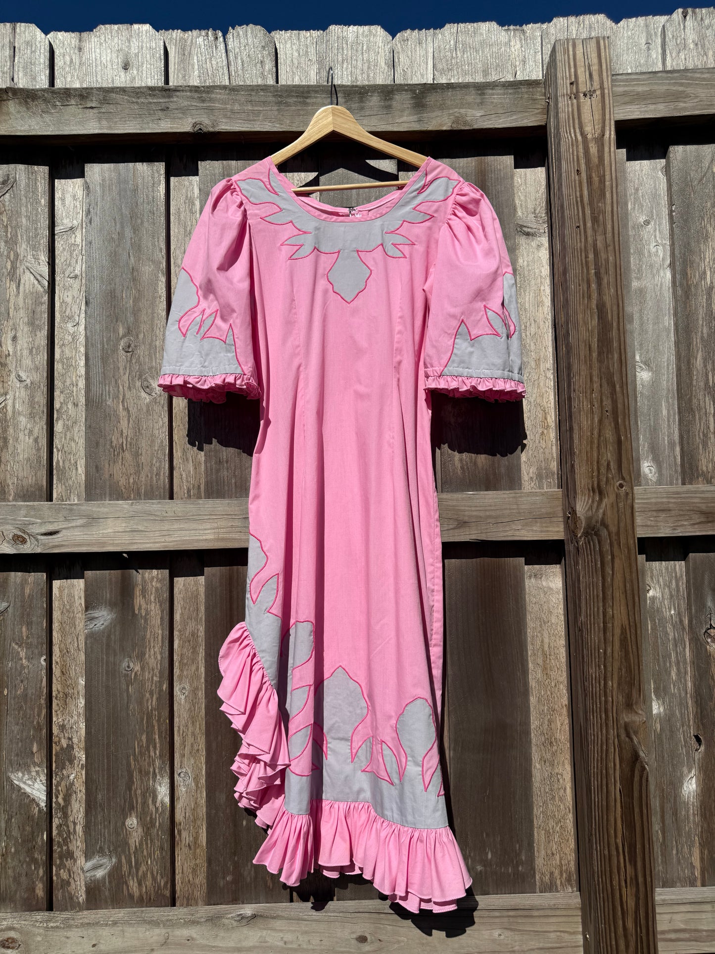 Vintage pink Hawaiian dress