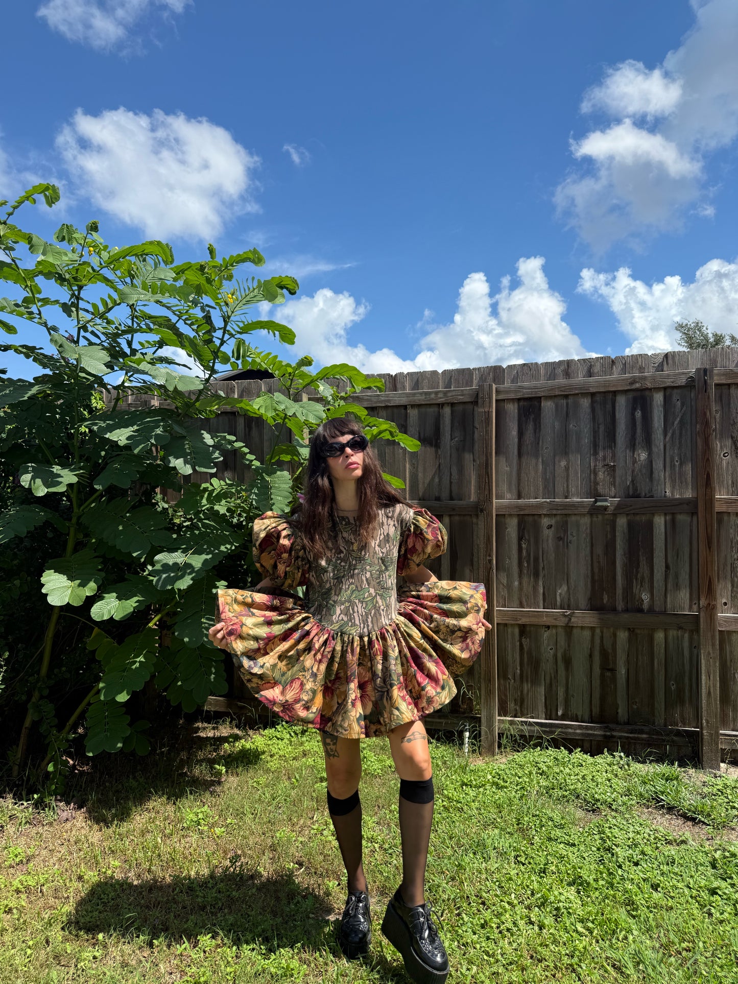 The sleep shirt dress 3.0 in green leaf