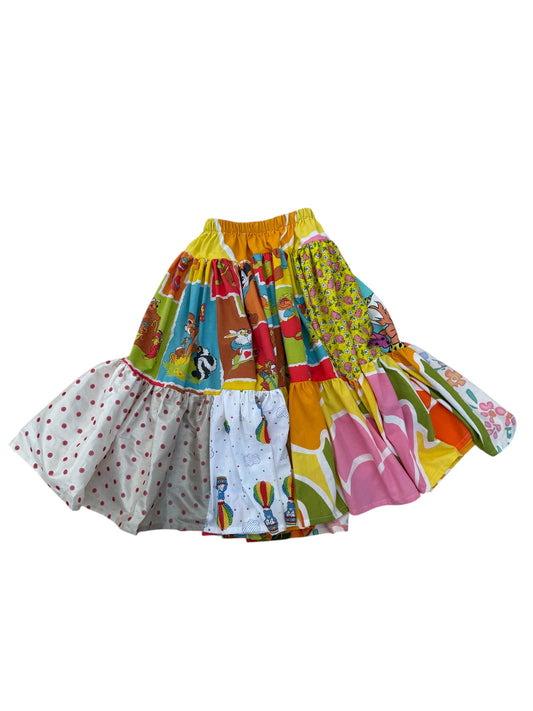 The Vivienne skirt in tangerine