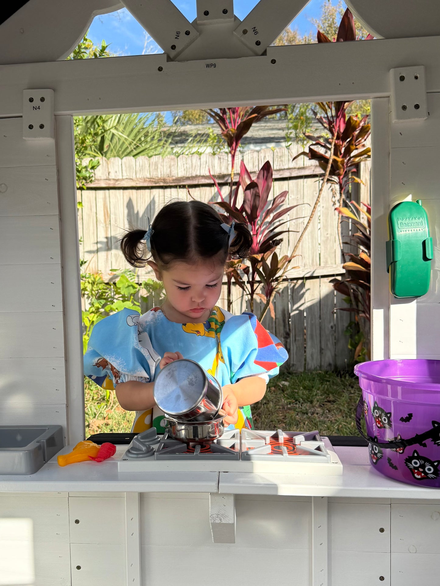 The little miss Sophia dress in blue sky