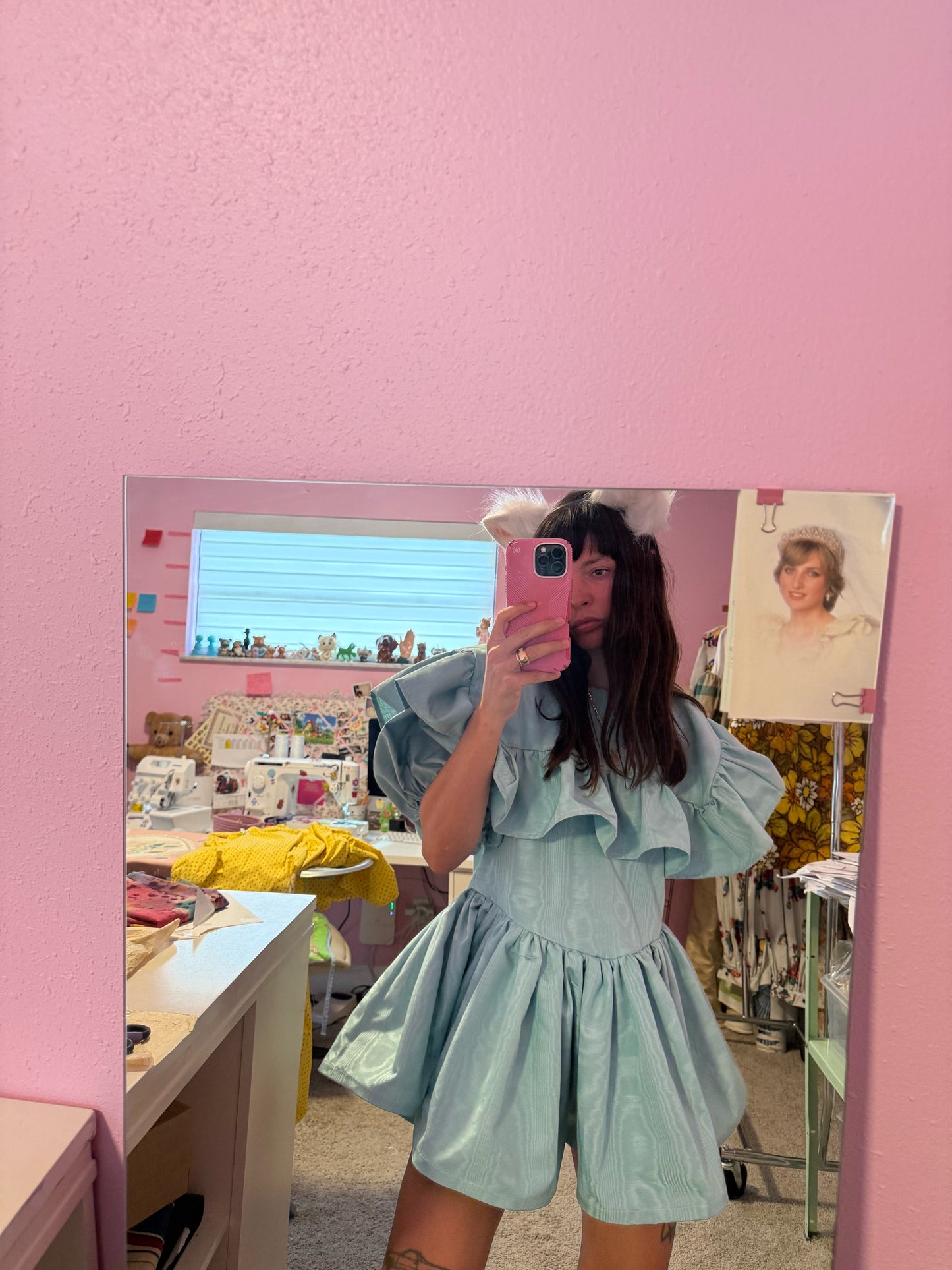 The Maetta dress in little girl blue