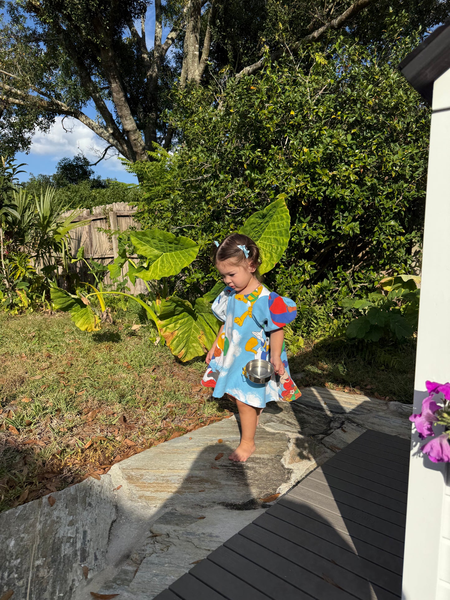 The little miss Sophia dress in blue sky