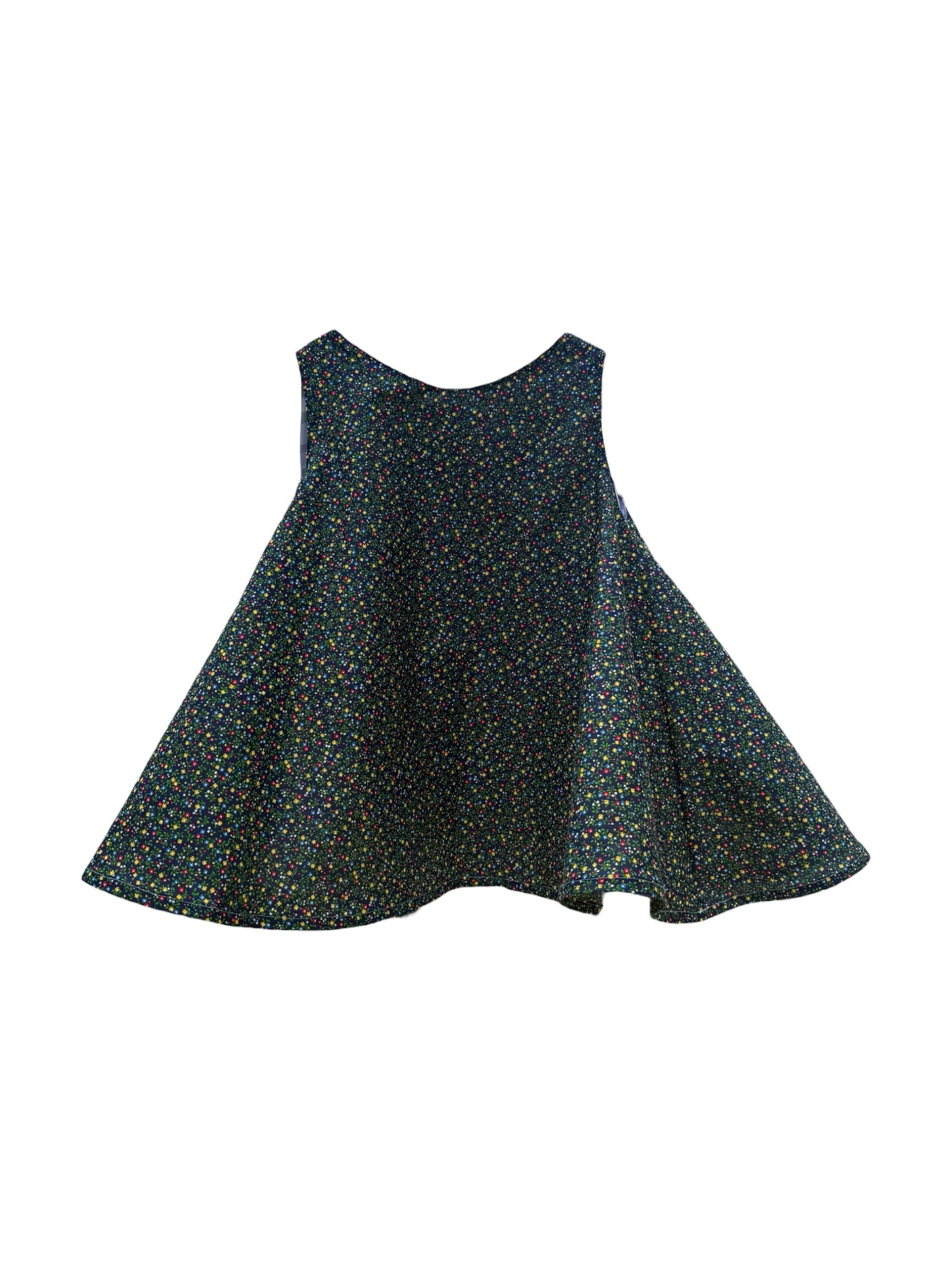 The Penelope bloomer set in ditsy blue floral