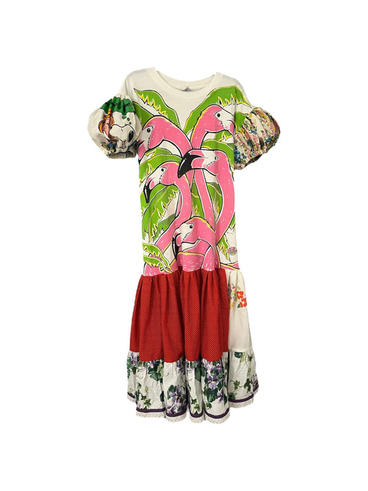 The tshirt gown in flamingo
