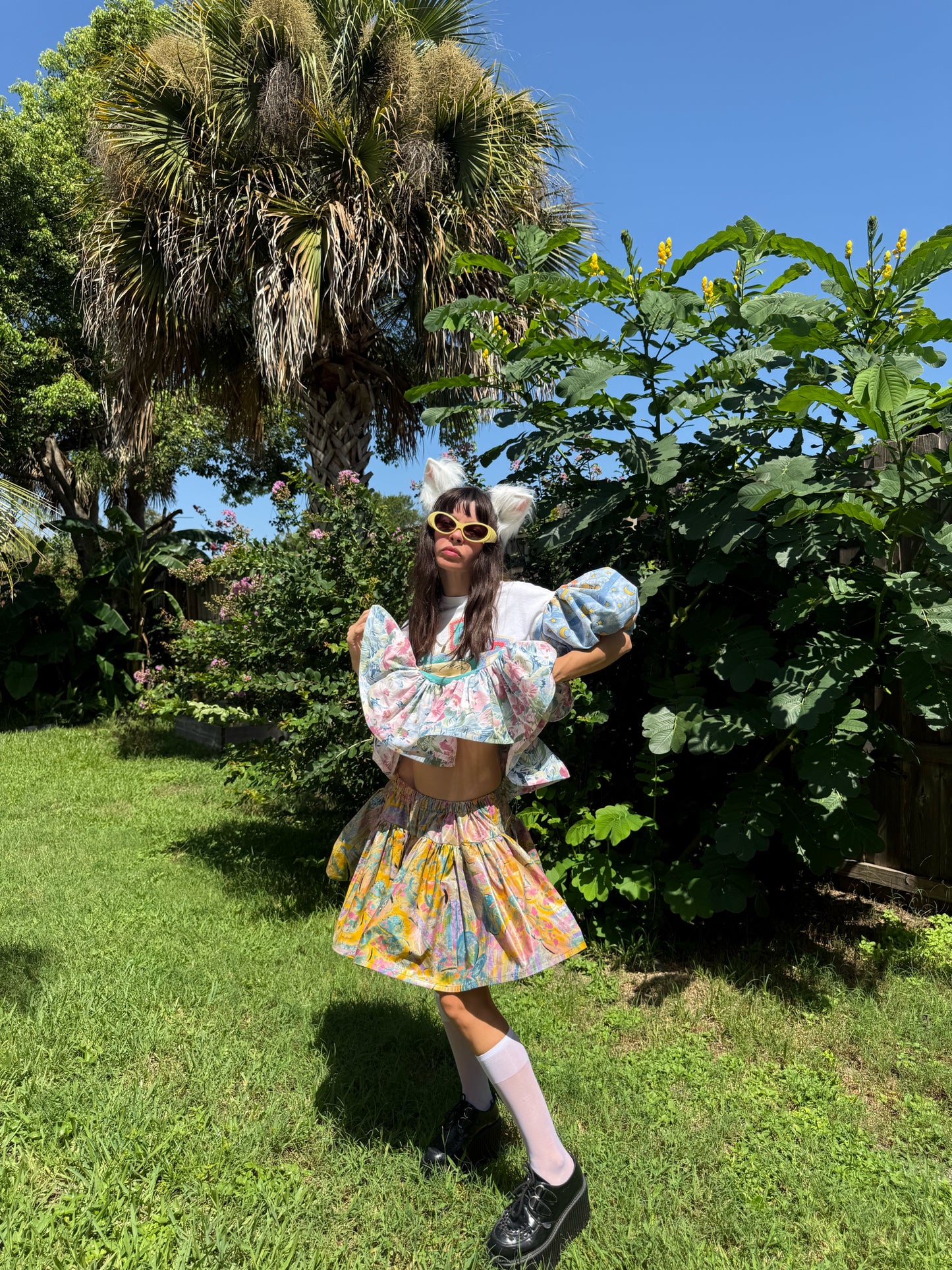 The summer skirt in electric daisy