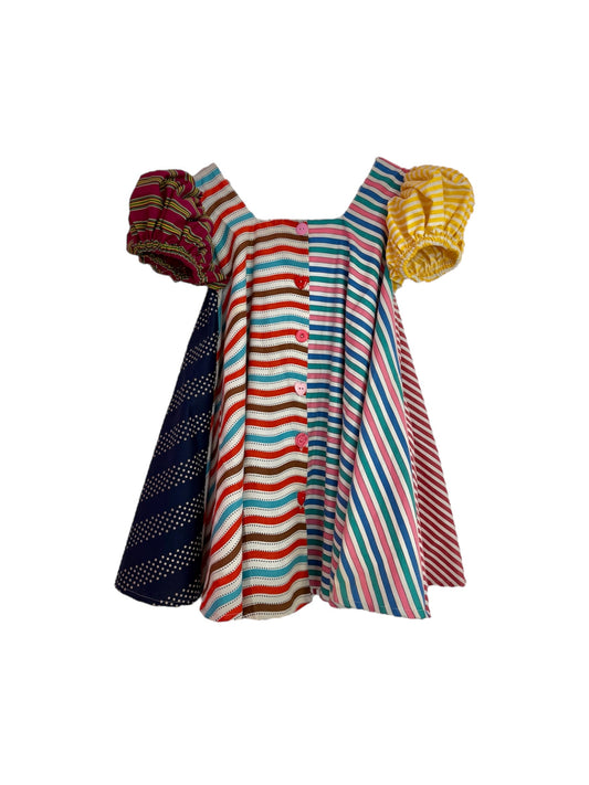 The Bunni dress in stripes