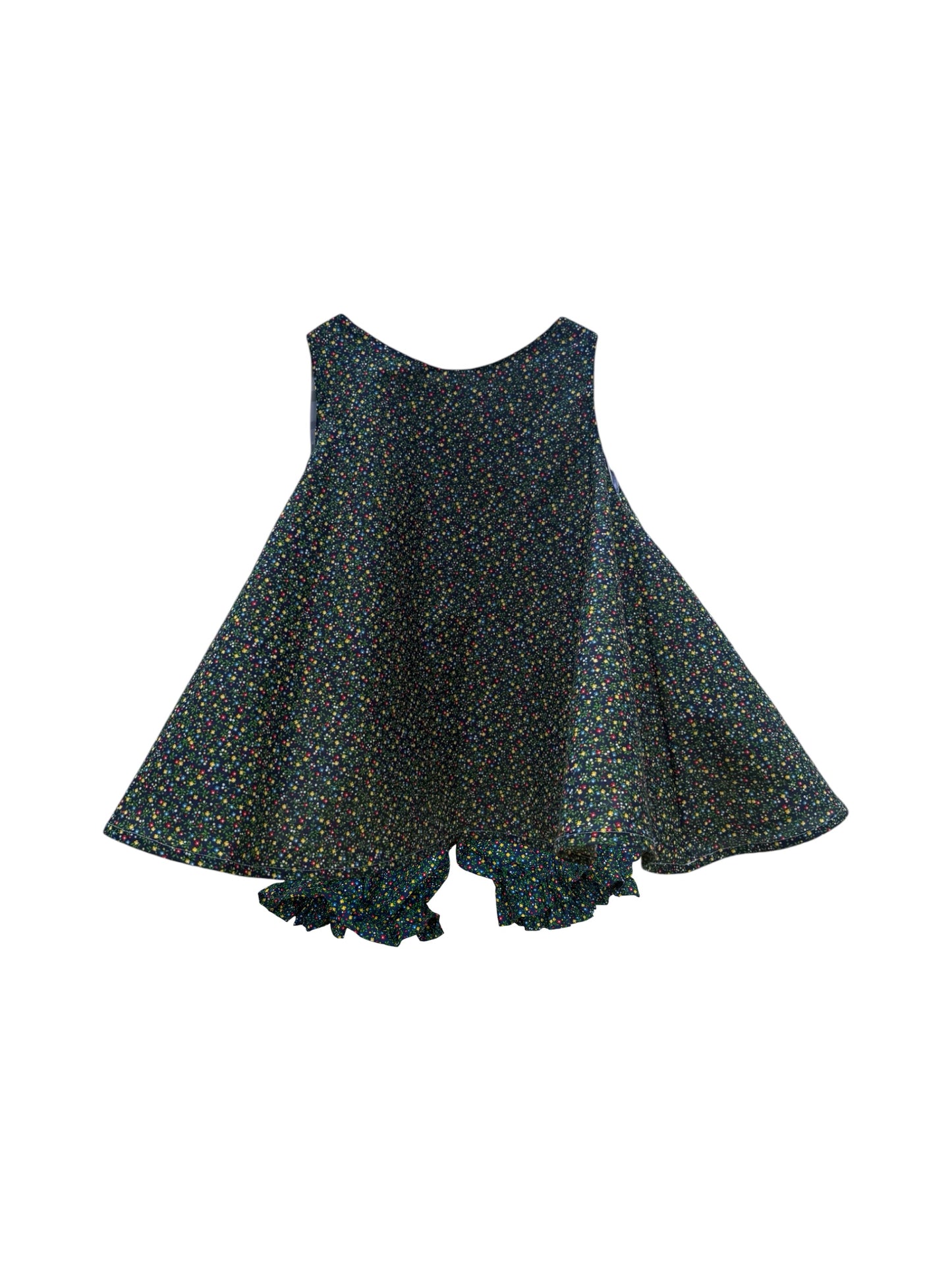 The Penelope bloomer set in ditsy blue floral