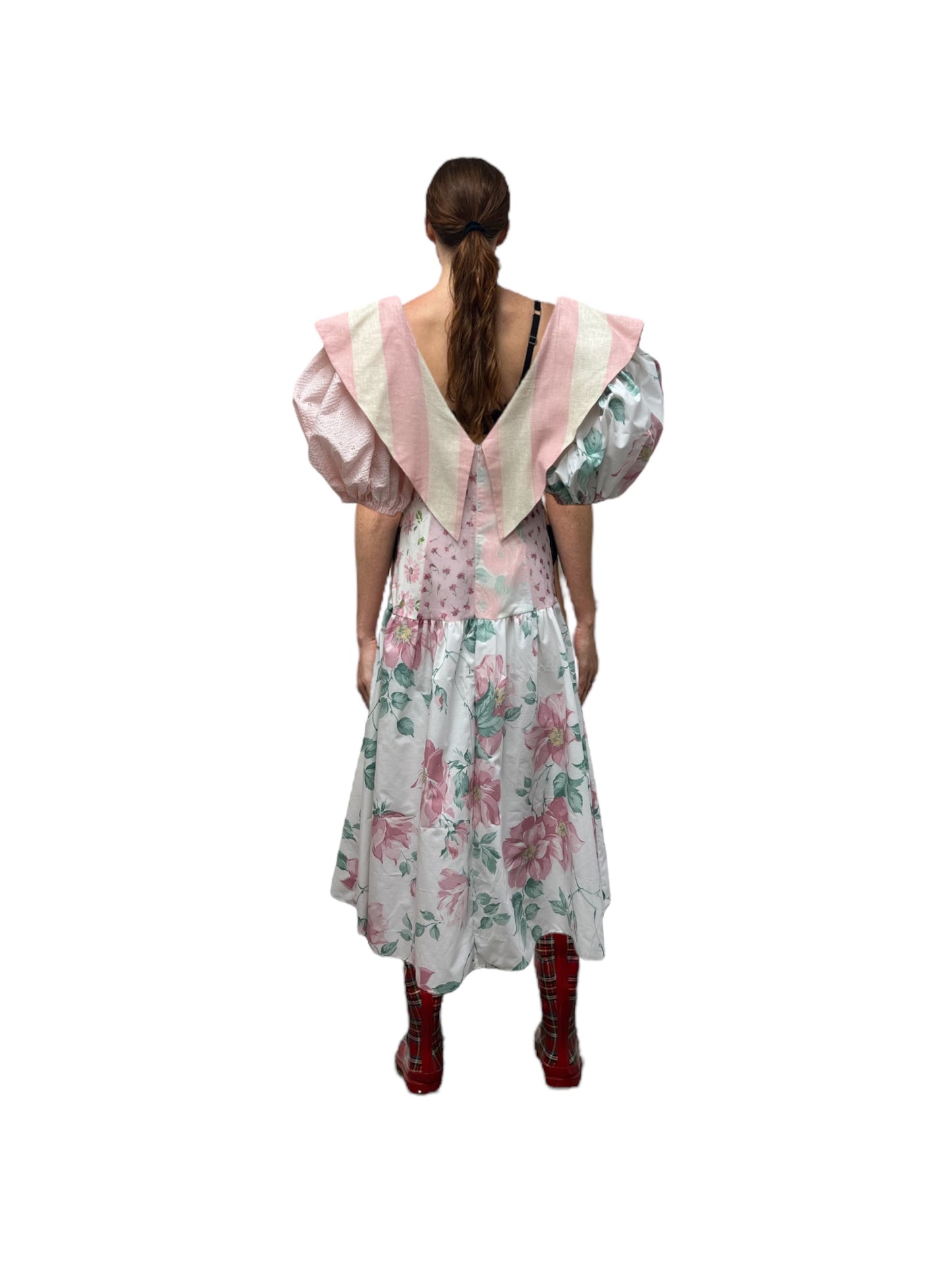 the Olga dress in custom pinks